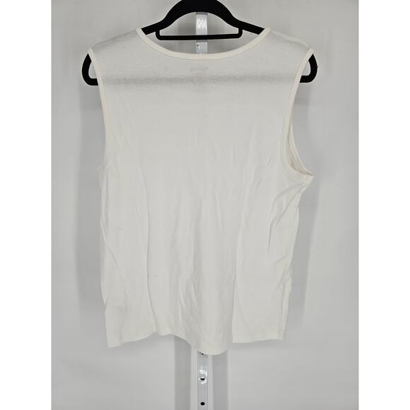 White Stag Womens Sz XL (16-18) Tank Top Cotton Solid White - Picture 3 of 3